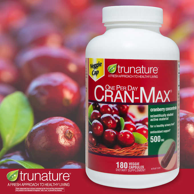 Trunature Cran-MAX 500Mg 180粒 蔓越莓精華